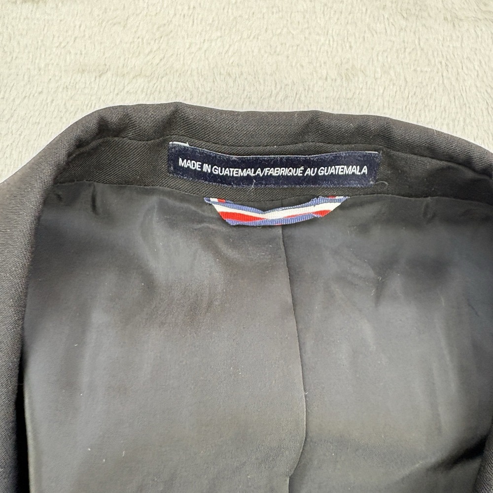 Tommy Hilfiger Tuxedo Mens 42L Black Blazer Wool Blend Notch Lapels Formal Suit - Picture 4 of 13